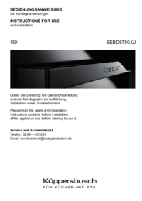 Para ver o documento Küppersbusch ID_704959 Manual do Utilizador